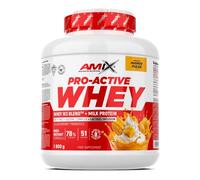 AMIX Pro-Active Whey Protein 1800 g | Proteína de Suero Whey W3 Blend™ | 28 g de Proteína por Dosis | 79% Proteína | Con DigeZyme®, LactoSpore™ y Lactasa | Mango