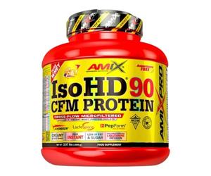 AMIX - Proteína Aislada de Suero en Polvo - Iso HD 90 en Formato de 1,8 kg - Ayuda a Aumentar la Masa Muscular - Mejora el Rendimiento Muscular - Sabor a Doble Chocolate Blanco