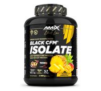 Amix Proteína en polvo BLACK CFM ISOLATE – Enzimas digestivas y rápida absorción – 2 kg Mango-piña