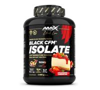 Amix | Proteína BLACK CFM ISOLATE - Ayuda a Mantener la Masa Muscular - Con Enzimas Digestivas - Fácil Digestión - Rápida Absorción - Proteína en Polvo - 2 Kg - Sabor Fresa-tarta de queso