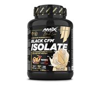 Amix Proteína en polvo BLACK CFM ISOLATE – Con enzimas, absorción rápida – 1 kg Chocolate blanco