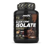 Amix | Proteína BLACK CFM ISOLATE - Ayuda a Mantener la Masa Muscular - Con Enzimas Digestivas - Fácil Digestión - Rápida Absorción - Proteína en Polvo - 1 Kg - Sabor Tarta de chocolate