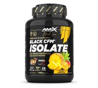 Amix | Proteína BLACK CFM ISOLATE - Ayuda a Mantener la Masa Muscular - Con Enzimas Digestivas - Fácil Digestión - Rápida Absorción - Proteína en Polvo - 1 Kg - Sabor Mango-piña