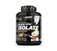 Amix Proteína en polvo BLACK CFM ISOLATE — Mantiene masa muscular, enzimas digestivas — 2 kg Coco