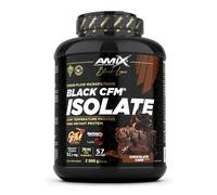 Amix | Proteína BLACK CFM ISOLATE - Ayuda a Mantener la Masa Muscular - Con Enzimas Digestivas - Fácil Digestión - Rápida Absorción - Proteína en Polvo - 2 Kg - Sabor Tarta de chocolate
