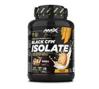 Amix | Proteína BLACK CFM ISOLATE - Ayuda a Mantener la Masa Muscular - Con Enzimas Digestivas - Fácil Digestión - Rápida Absorción - Proteína en Polvo - 1 Kg - Sabor Chocolate blanco