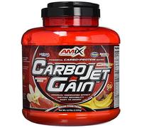 AMIX - Proteína en Polvo Carbojet Gain - Suplemento con Hidratos de Carbono -Proteína para Ganar Masa Muscular - Ideal para Atletas de Élite - Sabor Plátano - 2,25 KG
