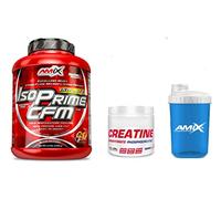 Amix Proteina Iso Prime CFM 2kg (Chocolate Blanco) + Creatina 200 gramos + Batidor