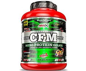 AMIX - Proteína Isolada - MuscleCore CFM Nitro 1 kg - Favorece el desarrollo muscular y acelera la recuperación - Contiene Enzimas Digestivas Aminogen - Proteína Whey en polvo - Sabor Milk Vainilla