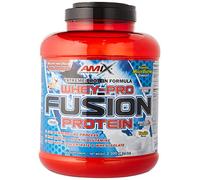 AMIX - Proteína Whey - Pure Fusion - 2,3 Kg - Concentrado de Suero Ultra Filtrado - Isolada con Splenda - Contiene L-glutamina - Proteínas para Aumentar Masa Muscular - Sabor Vainilla