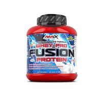 AMIX - Proteína Whey - Pure Fusion - 2,3 Kg - Concentrado de Suero Ultra Filtrado - Isolada con Splenda - Contiene L-glutamina - Proteínas para Aumentar Masa Muscular - Sabor Moca Chocolate y Café