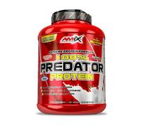 AMIX, Proteínas para Aumentar Masa Muscular con Sabor Fresa, Predator en Formato Bote de 2 Kg, Ayuda al Crecimiento Muscular, Libre de Aspartamo, Ideal para Batidos de Proteínas