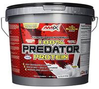 AMIX, Proteínas para Aumentar Masa Muscular con Sabor Vainilla, Predator en Formato Bote de 4 Kg, Ayuda al Crecimiento Muscular, Libre de Aspartamo, Ideal para Batidos de Proteínas