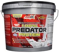 AMIX -Proteínas para Aumentar Masa Muscular -Predator -4 Kg -Ayuda al Crecimiento Muscular -Libre de Aspartamo -Proteína de Suero de Calidad -Ideal para Batidos de Proteínas -Sabor Fresa
