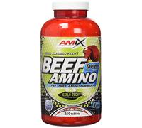 Amix – Suplemento alimenticio Beef Amino – Favorece la recuperación muscular – 250 tabletas