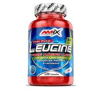 AMIX -Suplemento Alimenticio Leucina en 120 Cápsulas - Favorece la Recuperación Muscular y Ayuda a Definir los Músculos - Complemento Nutricional - Aporta Aminoácidos Esenciales