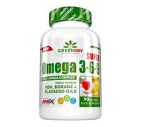AMIX - Suplemento Alimenticio - Súper Omega 3-6-9 en Formato de 90 Cápsulas - Ayuda a Regular Tu Organismo - Contribuye al Correcto Funcionamiento del Corazón