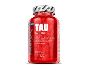 AMIX - Suplemento Alimenticio Taurine en 120 Cápsulas - Ayuda a Aumentar la Fuerza y la Resistencia - Ayuda a la Concentración - Contiene Taurina - Suplemento Deportivo