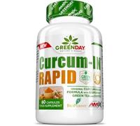 AMIX - Suplemento Deportivo - Curcum-In Rapid en Formato de 60 Cápsulas - Alto Contenido en Té Verde y Café Verde - Ayuda a Mejorar la Recuperación Muscular