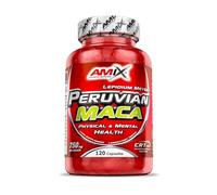 AMIX - Suplemento Deportivo Peruvian Maca - Bote de 120 Cápsulas - Ayuda a Aumentar la Energía y la Resistencia - Contribuye a Aumentar la Libido y Reforzar el Sistema Inmunológico