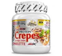 AMIX - Suplemento Deportivo - Protein Crepes en Polvo Bote de 520 g - Alto Contenido en Proteínas de Suero de Leche - Bajo en Carbohidratos y Azúcares - Sabor Natural