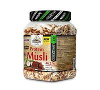 AMIX - Suplemento Deportivo - Protein Müsli - Bote de Cereales de 500 g - Aporte de Proteínas y Fibra - Bajos en Carbohidratos y Azúcares - Sabor Chocolate y Coco