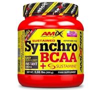 Amix - Synchro Bcaa+Sustamine Instant Drink 300 GR - Complemento alimenticio - Favorece el descanso y la recuperación - Sabor a Frutas
