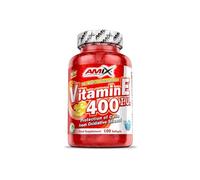 Amix - Vitamina E 400 I.U - Complejo Vitamínico - Potente Antioxidante - Mejora la salud Cardiovascular - Fácil de tomar - 100 cápsulas blandas - 570 g