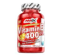 Amix - Vitamina E 400 I.U - Complejo Vitamínico - Potente Antioxidante - Mejora la salud Cardiovascular - Fácil de tomar - 100 cápsulas blandas - 570 g