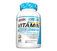 AMIX - Vitaminas para el Cansancio - Performance VitaMax Multivitamin - 60 Tabletas - Contiene Vitaminas y Minerales - Ideal para Deportistas de Resistencia - Complejo Vitamínico Completo