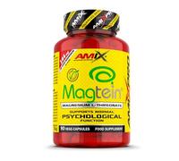 AmixPro® Magtein® Magnesium L-Threonate - 90 Cápsulas - Magnesio Avanzado para Sistema Nervioso, Función Psicológica y Reducción del Cansancio - Alta Absorción - 144 mg de Magnesio Puro