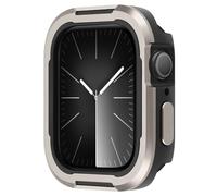 Amizee Funda Compatible con Apple Watch Series 9/8/7 45mm Series 6/SE/5/4 44mm, Marco Metálico de Base TPU Antigolpes Protección Carcasa para iWatch, Original