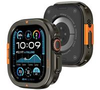 Amizee Metál Funda Compatible con Apple Watch Ultra 3/2/1 49mm con contraportada, Robusta Anti-Raspado Protección Carcasa para iWatch 49mm, Graphit