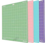 AMJKEJI Alfombrilla de Corte para Cricut Explore Air 2/Maker/Maker 3, 4 Alfombrillas de Corte, 33 X 36 cm, StandardGrip/LightGrip/StrongGrip/FrabricGrip para Albumes de Recorte