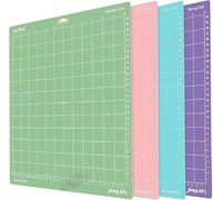 AMJKEJI Alfombrilla de Corte para Cricut Explore Air 2/Maker/Maker 3, 4 Alfombrillas de Corte, 33 X 36 cm, StandardGrip/LightGrip/StrongGrip/FrabricGrip para Albumes de Recorte