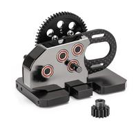 AMK Caja de cambios diferencial transparente de 2 velocidades con transmisión LCG escala 1/10 de 2 velocidades con caja de engranajes Overdrive para RC Crawler Axial SCX10 II Pro Capra Element Gspeed