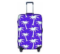 Amkong Coconut Tree by The Sea - Funda elástica para maleta, tamaño mediano, White, L