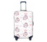 Amkong Funda protectora de elastano altamente elástica para maleta, tamaño pequeño, se adapta a estampados de pony de 18 a 21 pulgadas, White, L