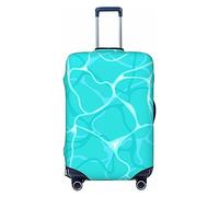 Amkong Funda protectora de elastano altamente elástica para maleta, tamaño pequeño, se adapta a impresiones texturizadas de 18 a 21 pulgadas, White, L