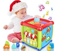 AMLGBTOP Juguetes para Niños 1 Año 6-En-1 Cubos de Actividades Montessori Juguete para Enfants 1 2 Años Piano Sonido Musical Juguete Navidad Regalos para Bébé 1 2 Años Niños Niñas