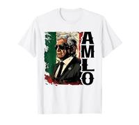 AMLO Bandera Mexicana Tricolor Presidente Mexicano López Obrador Camiseta
