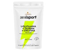 amlsport L-Glutamina + Taurina + Creatina | Sabor Sandía en Polvo | 590 Gramos | Sin Gluten | Sin Lactosa | Apto para Veganos | Contribuye al Rendimiento Físico | Envase para 35 Días