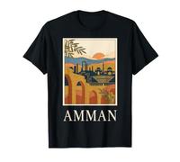 Ammán Jordania Antigua Ciudadela Medio Oriente Viajes Diseño Camiseta