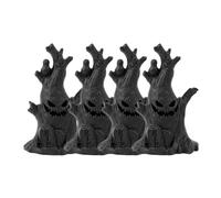 Ammboco 4 Piezas Árbol Fantasma de Halloween Luces LED Resplandecientes de Fantasmas Atmósfera Horrible Decoración del Hogar Suministros para Fiestas Regalos