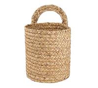 Ammboco Cesta de Mimbre para Colgar en la Pared Plantador Maceta de Flores de Cuerda Colgante para Interiores y Exteriores Decoración de Cesta, Cesta de Maceta Colgante S