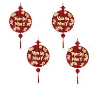 Ammboco Colgante de Decoración de Texto Vietnamita para Festival de, Decoración de Año, Colgante de Lazo para Sala de Estar, Lazo de Buena Suerte