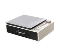 Ammboco Reproductor de CD portátil inalámbrico con altavoces Bluetooth, radio FM, reproductor de álbum de música, máquina de CD para el hogar, repetidor AB inglés