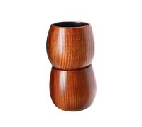 Ammboco Vaso Boston de Madera Carbonizada, Vaso Boston de Madera, Vasos de Whisky Antiguos (Paquete de 2)