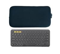 AMMKRO Funda de neopreno para teclado de viaje con cremallera para Logitech K380 / Logitech MX Keys Mini teclado inalámbrico Bluetooth