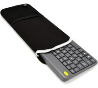 AMMKRO Funda de viaje de neopreno para teclado con funda de malla para mouse para teclado inalámbrico Logitech K400 Plus, solo funda